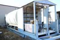 4000 gallon oilfield fuel tank with 4 comparment lubester and 2 stage air compressor 25 HP